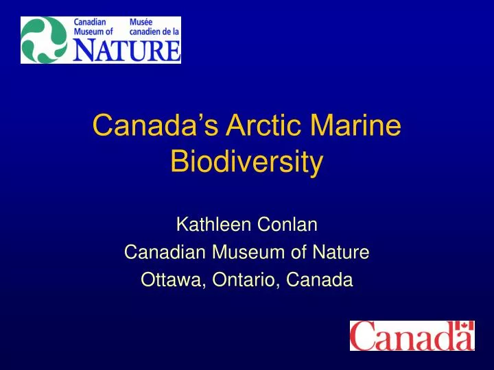 canada s arctic marine biodiversity