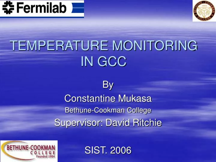temperature monitoring in gcc