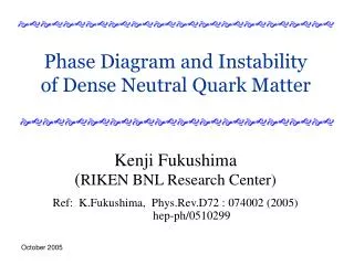 Phase Diagram and Instability of Dense Neutral Quark Matter