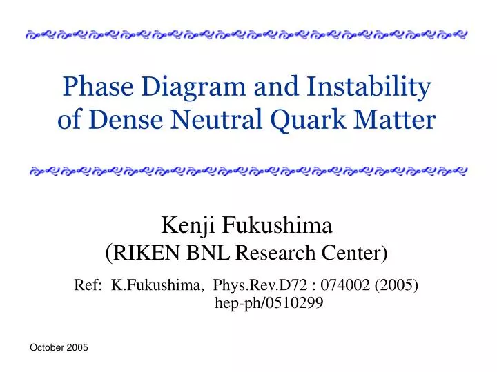 phase diagram and instability of dense neutral quark matter