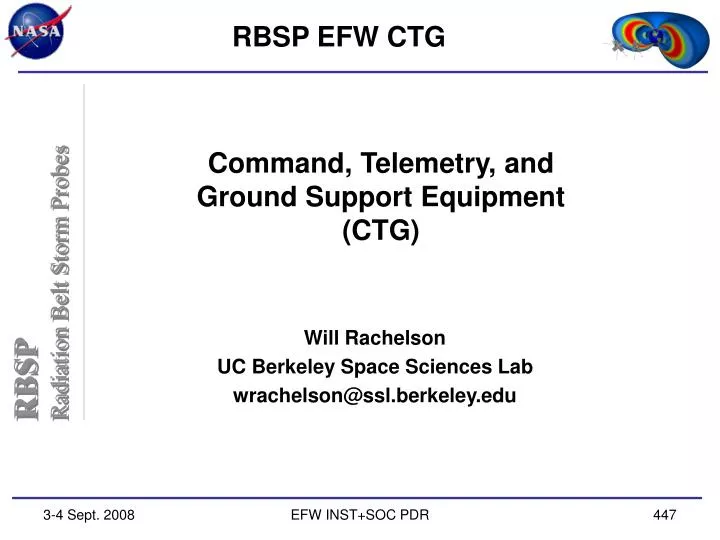 command telemetry and ground support equipment ctg