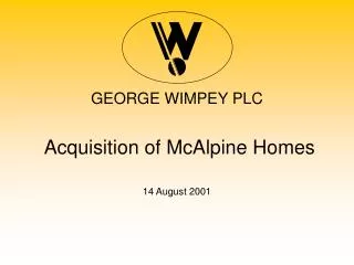 GEORGE WIMPEY PLC