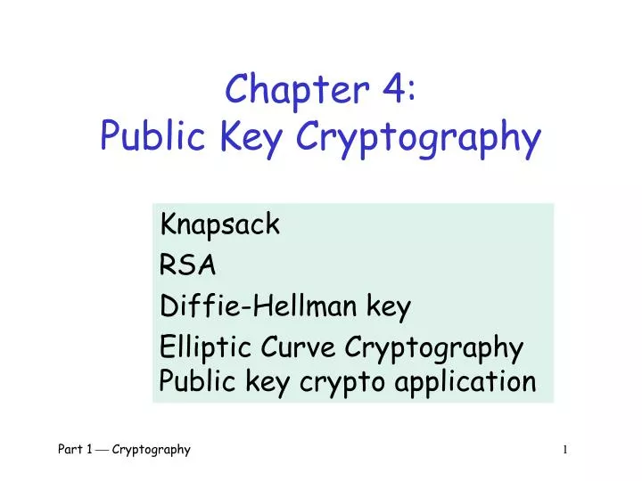chapter 4 public key cryptography
