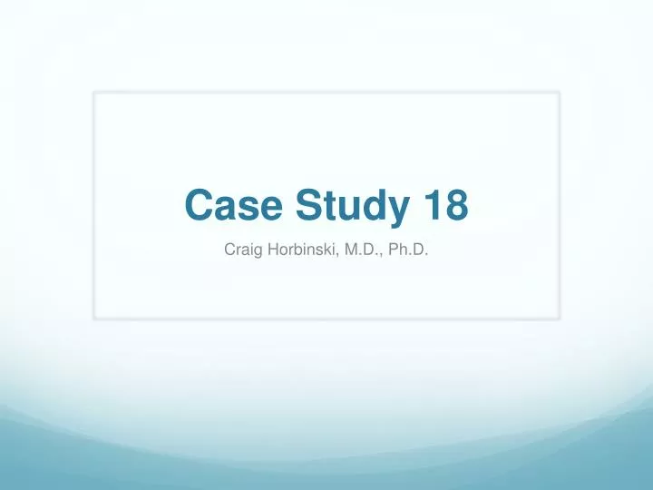 case study 18