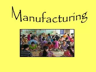 Manufacturing