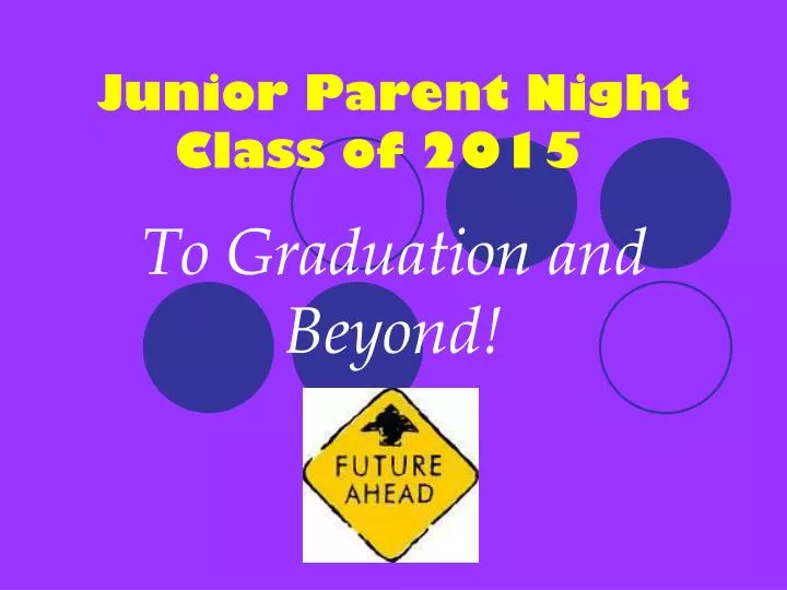 junior parent night class of 2015