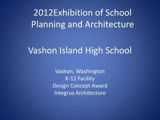 Vashon Island High School