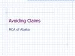 Avoiding Claims - slide 1