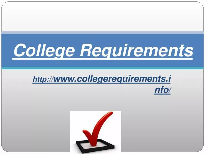 college requirements