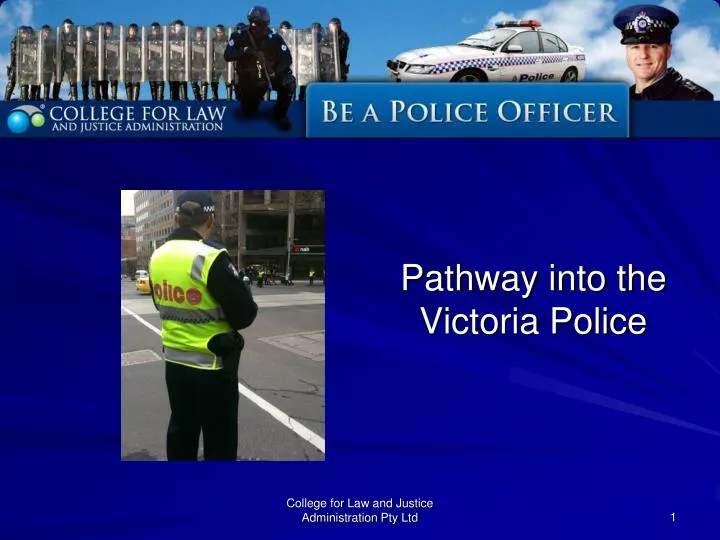 pathway into the victoria police