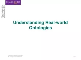 Understanding Real-world Ontologies
