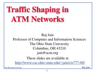 Traffic Shaping in ATM Networks