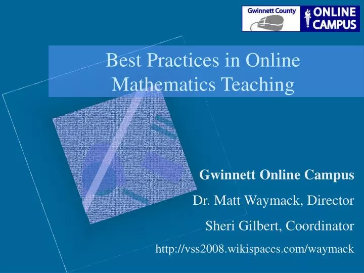 best practices in online mathematics teaching