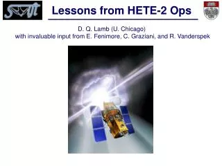 Lessons from HETE-2 Ops