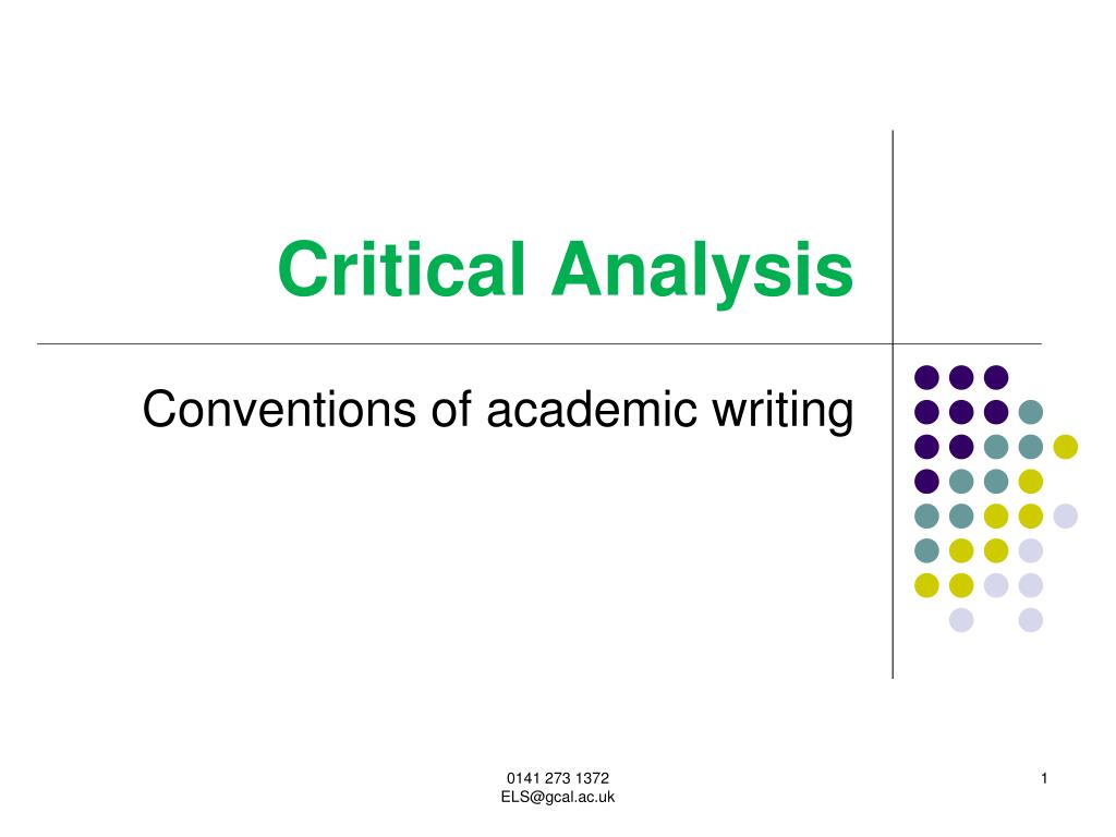 PPT - Critical Analysis PowerPoint Presentation, free download - ID:4138705