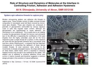 Spiders spin adhesive threads to capture prey