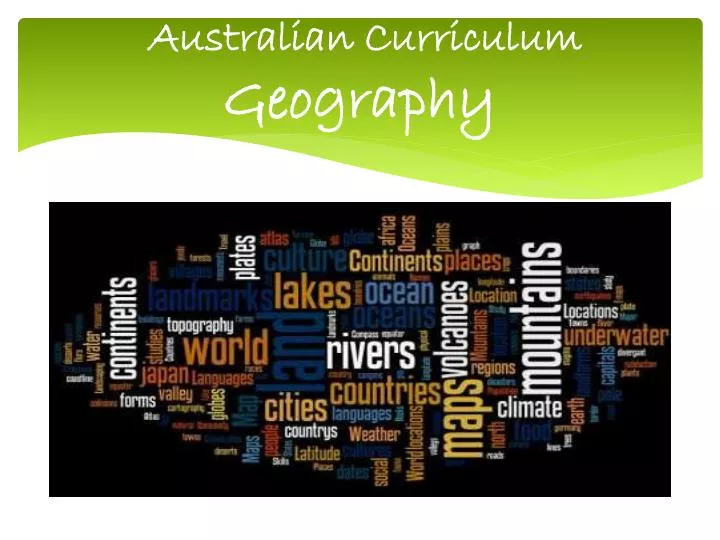 australian curriculum geography