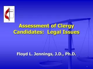 Assessment of Clergy Candidates: Legal Issues