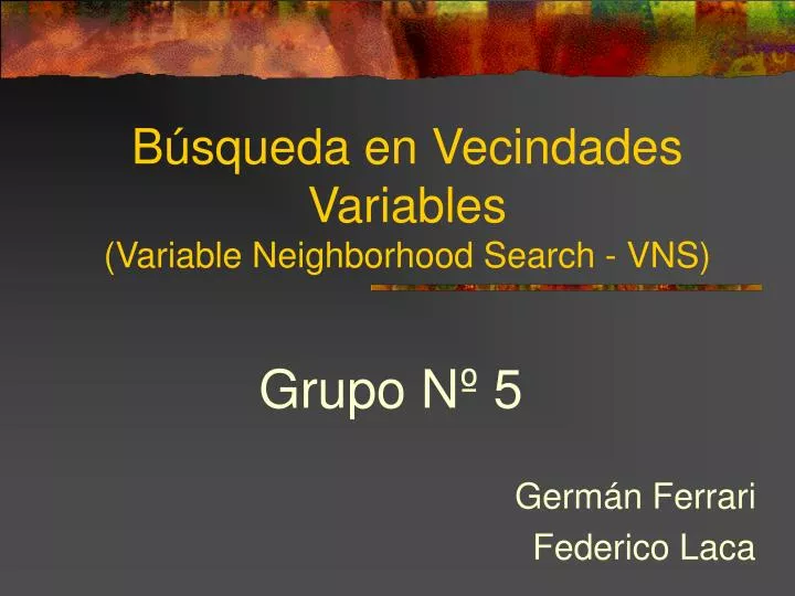 b squeda en vecindades variables variable neighborhood search vns