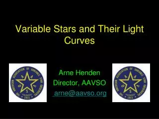 Variable Stars and Their Light Curves