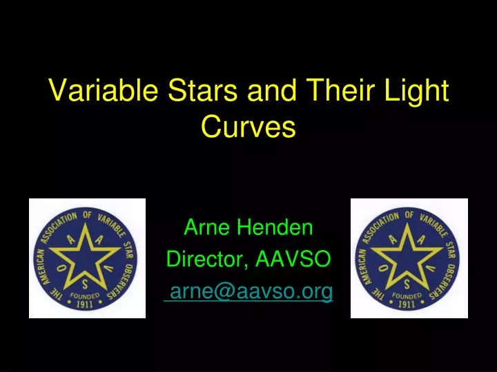 variable stars and their light curves