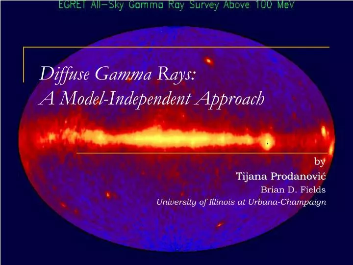diffuse gamma rays a model independent approach