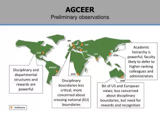 AGCEER Preliminary observations