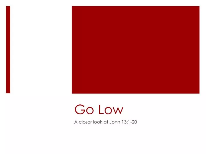 go low