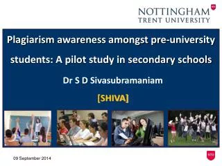 Plagiarism awareness amongst pre-university students: A pilot study in secondary schools