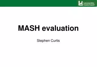 MASH evaluation