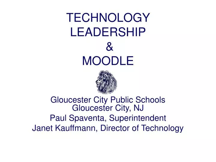 technology leadership moodle