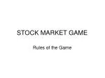 STOCK MARKET GAME - slide 1