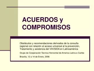 acuerdos y compromisos