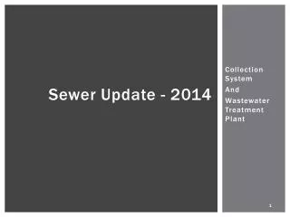 Sewer Update - 2014