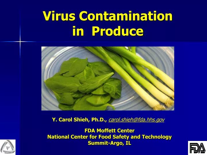 virus contamination in produce