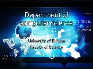 Department of computer science