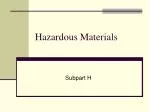 Hazardous Materials - slide 1