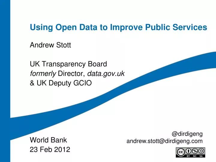 using open data to improve public services