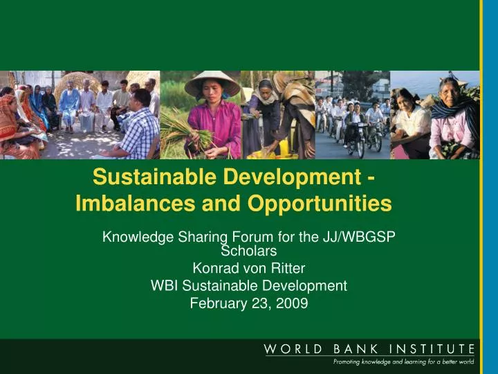 sustainable development imbalances and opportunities
