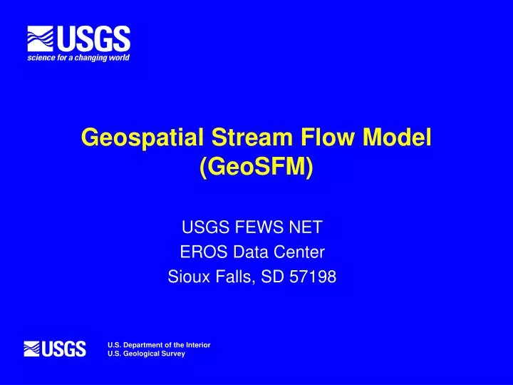 geospatial stream flow model geosfm