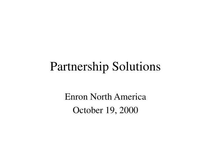 partnership solutions
