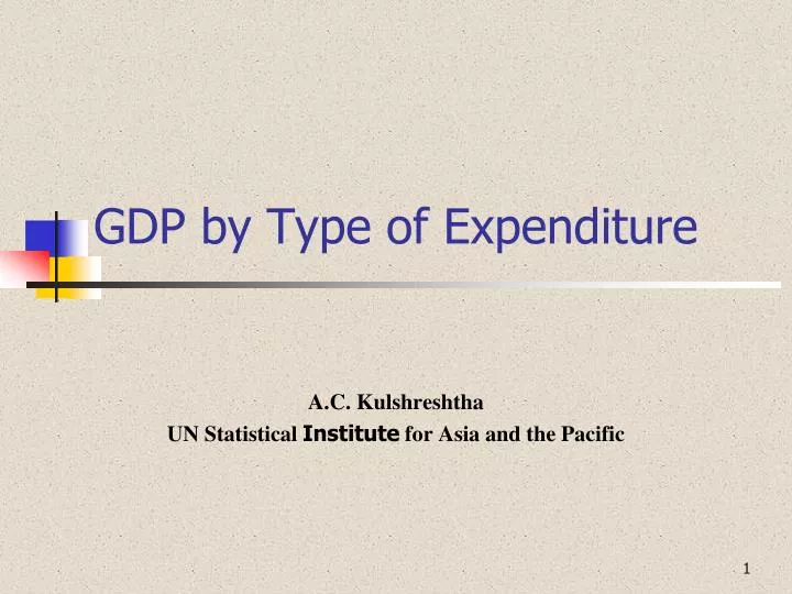 gdp by type of expenditure
