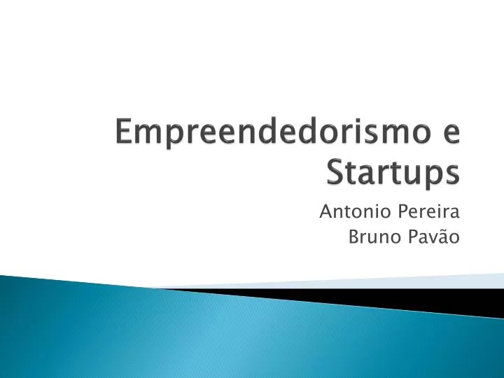 empreendedorismo e startups