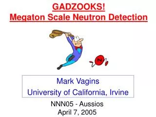 GADZOOKS! Megaton Scale Neutron Detection