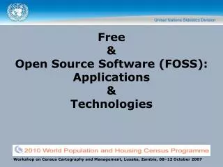 Free &amp; Open Source Software (FOSS): Applications &amp; Technologies