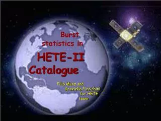 HETE-II Catalogue