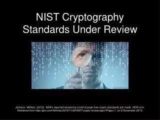 NIST Cryptography Standards Under Review