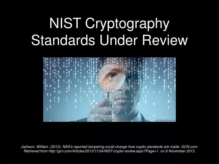 nist cryptography standards under review