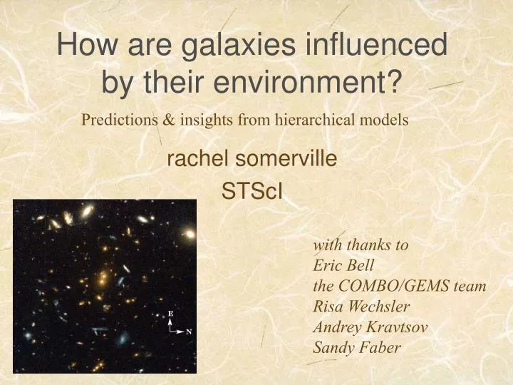 how are galaxies influenced by their environment