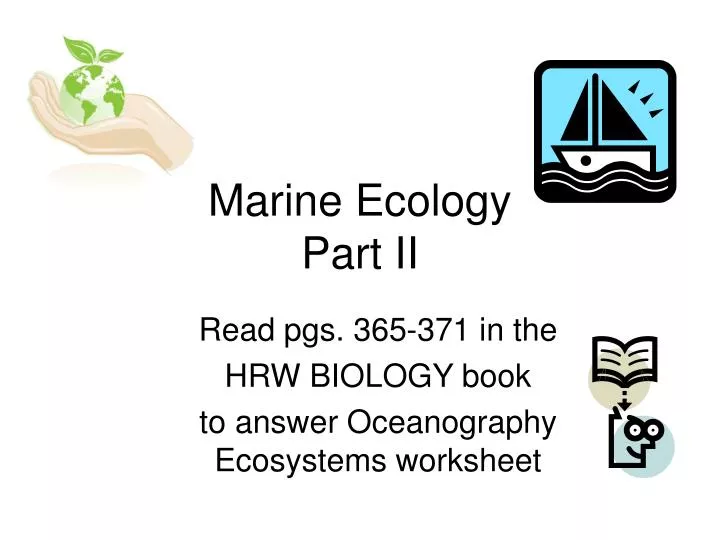 marine ecology part ii